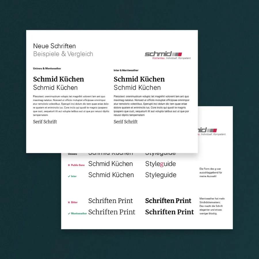 Sandro Antonietti. effective and visually appealing solutions with a broad skillset in Marketing, Multimedia, Design, and Web-development., Schmid Küchen, design language & system, website, banners